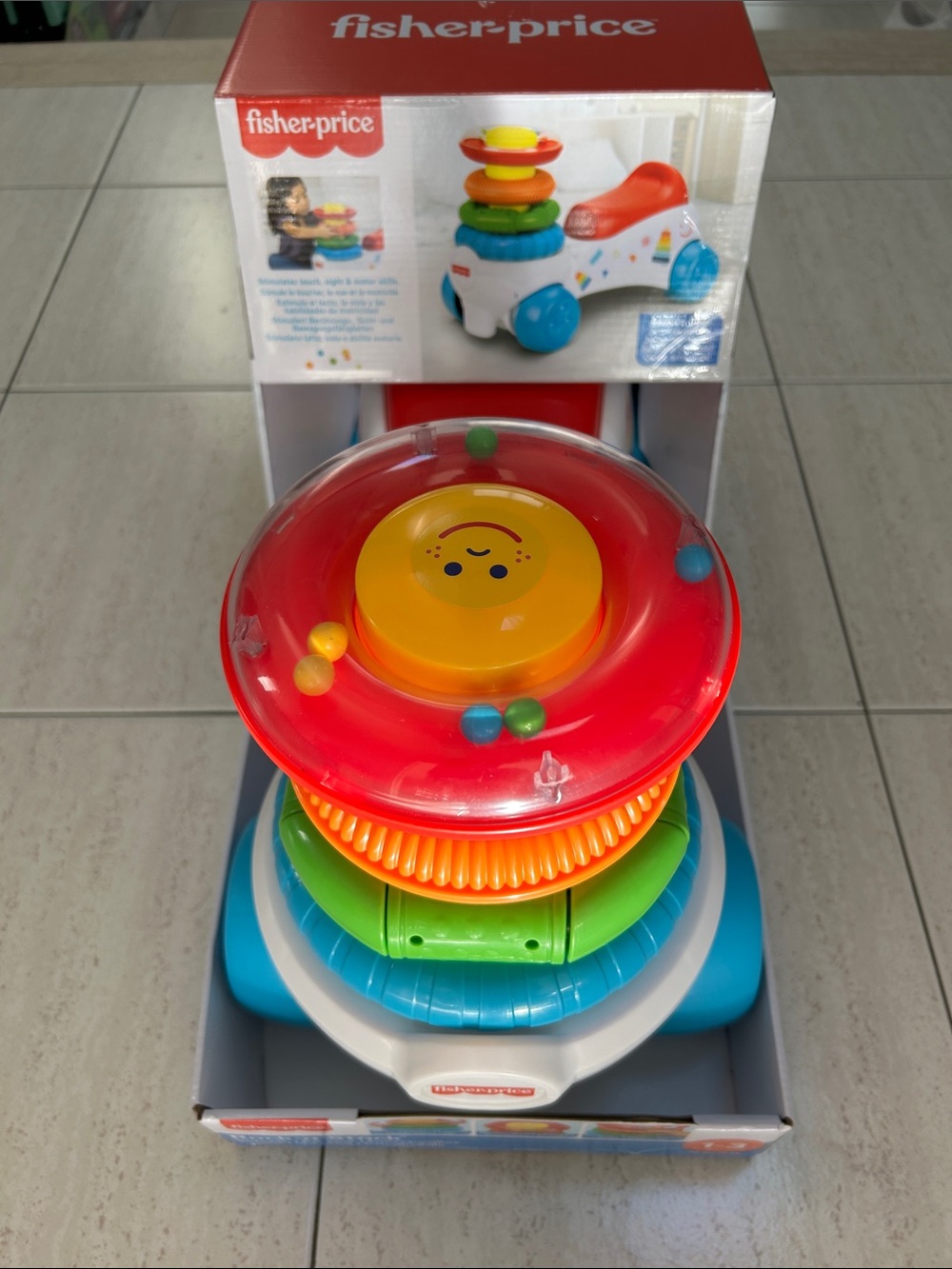 NWT 🆕 Fisher-Price Ride-On Rock-a-Stack Toy 1-3 years, sensorial play - Picture 4 of 5